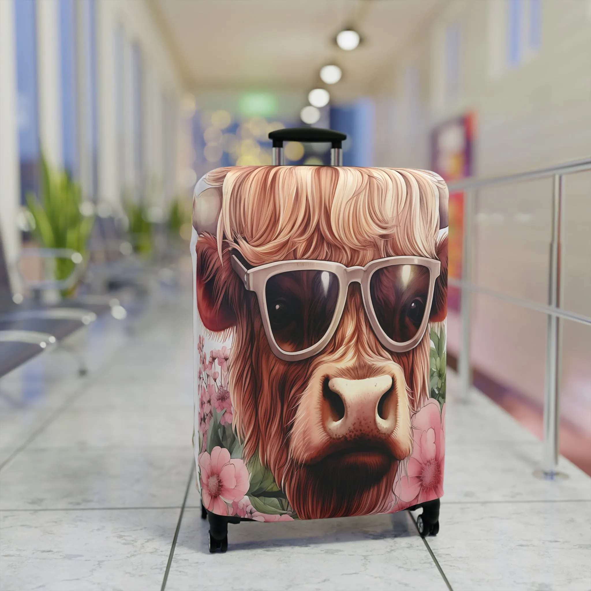 Luggage Cover, Highland Cow, awd-014