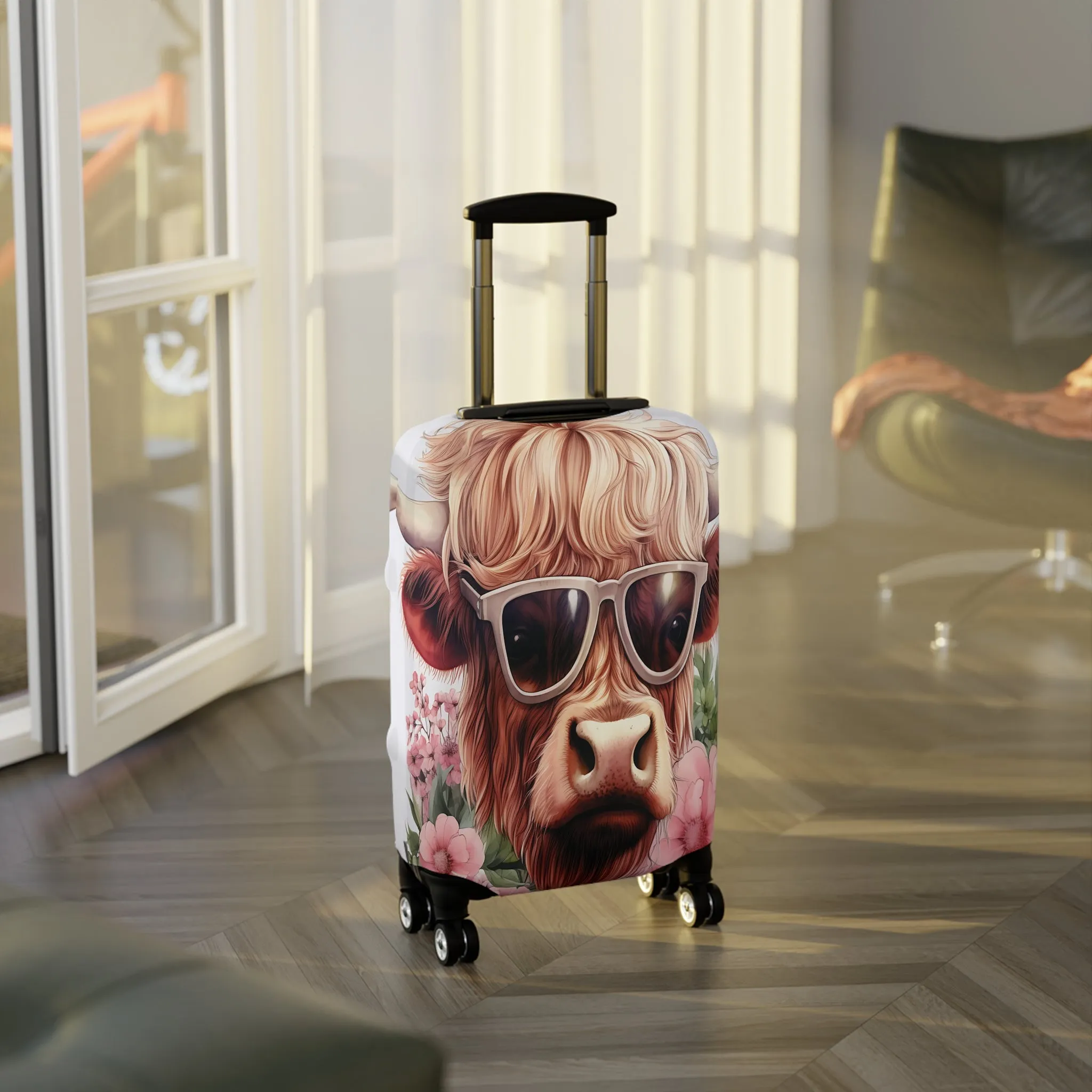 Luggage Cover, Highland Cow, awd-014