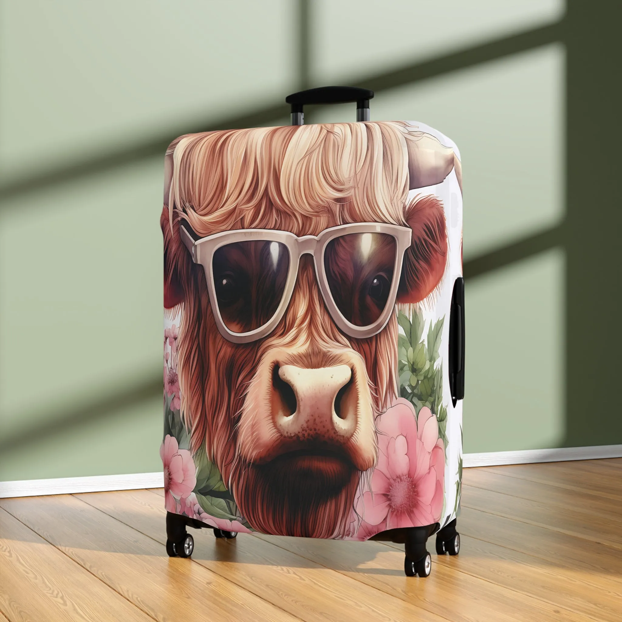 Luggage Cover, Highland Cow, awd-014