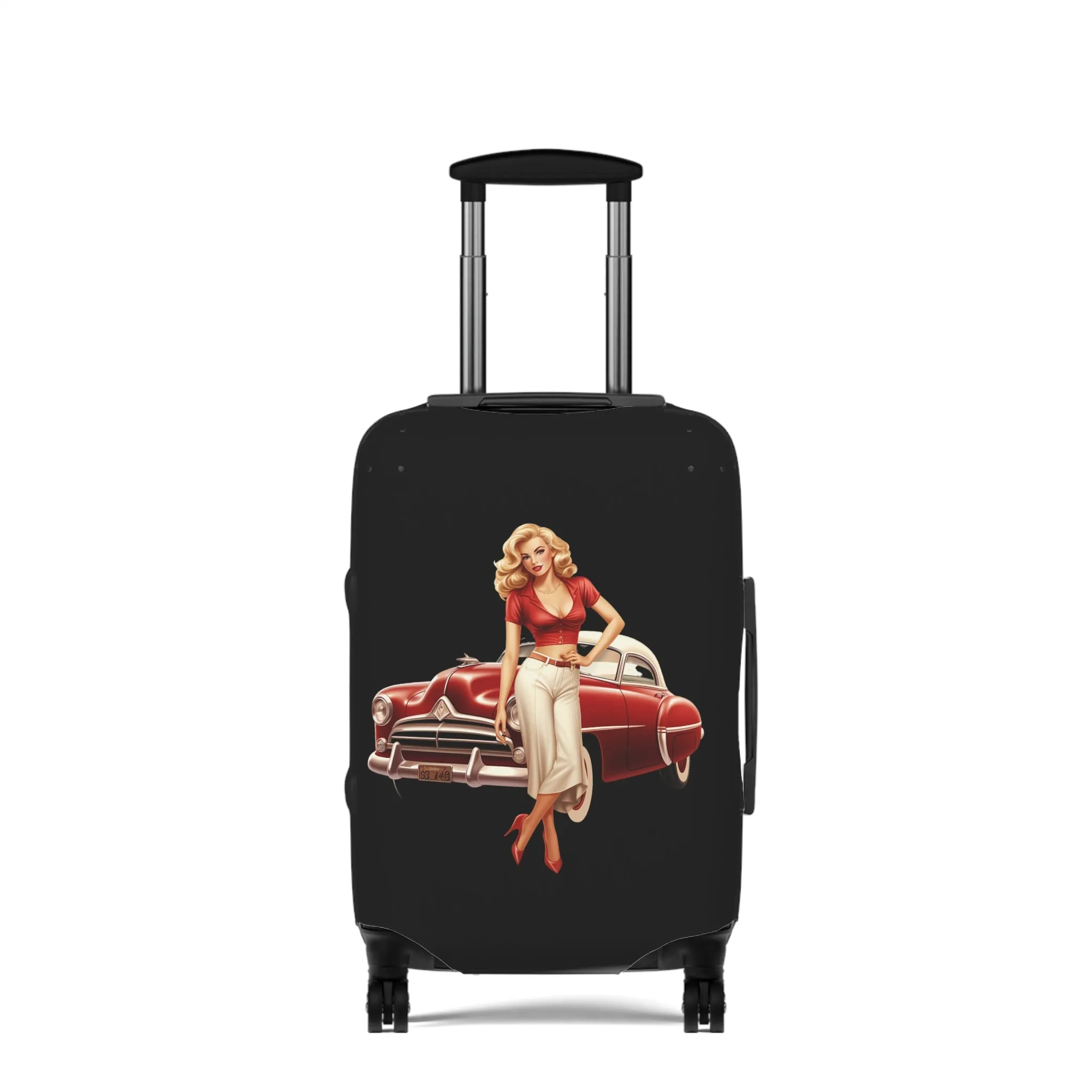 Luggage Cover, Rockabilly, Vintage Car, awd-4041