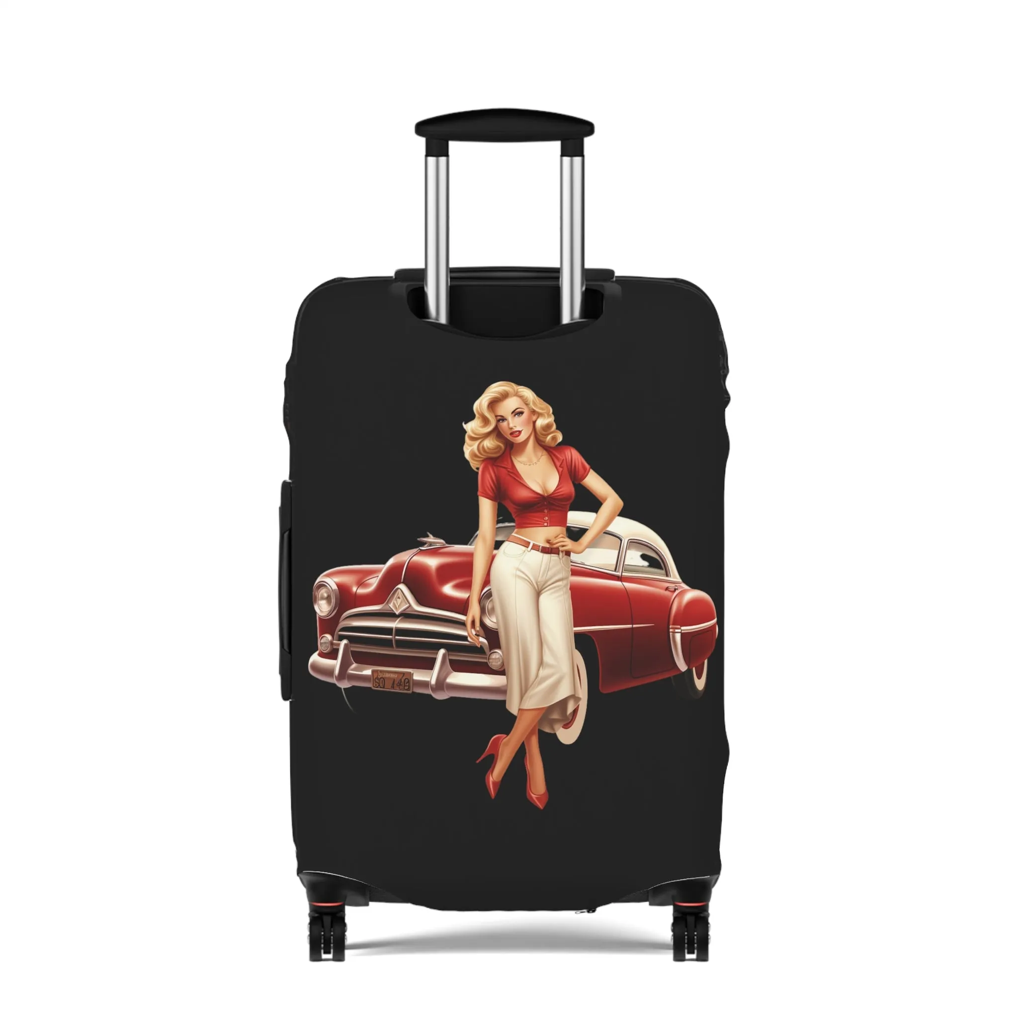 Luggage Cover, Rockabilly, Vintage Car, awd-4041