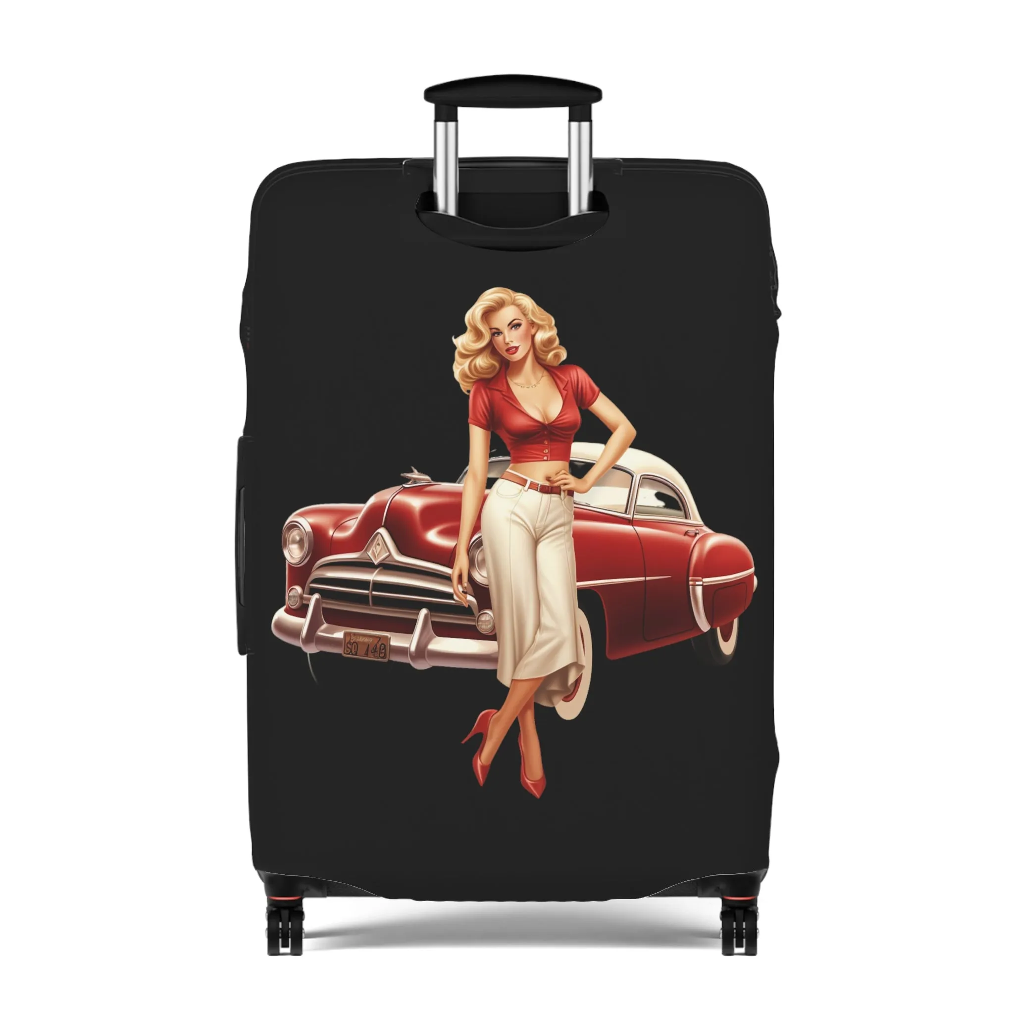 Luggage Cover, Rockabilly, Vintage Car, awd-4041