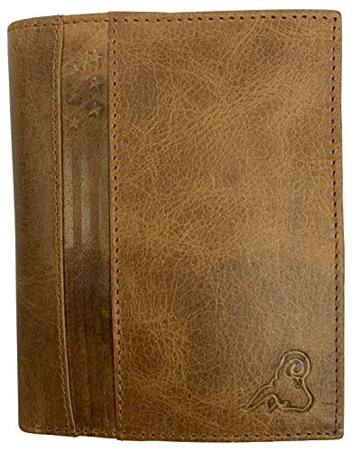 Marshal Bifold Genuine Leather RFID Blocking Wallet For Men Card Slots, 2 Bill Compartments, ID Windows, Money,