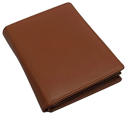 Marshal Bifold Genuine Leather RFID Blocking Wallet For Men Card Slots, 2 Bill Compartments, ID Windows, Money,