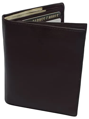 Marshal Bifold Genuine Leather RFID Blocking Wallet For Men Card Slots, 2 Bill Compartments, ID Windows, Money,