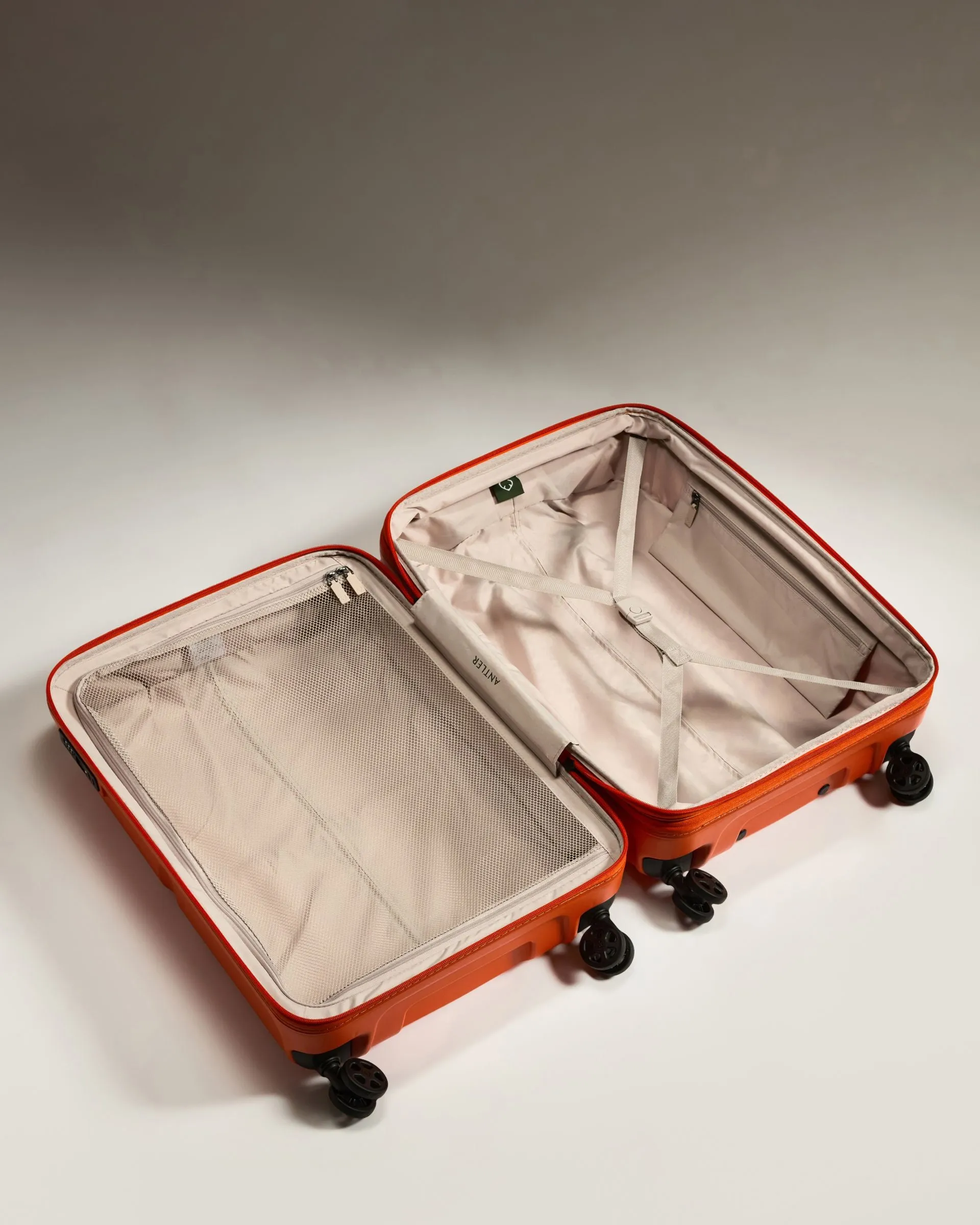 Medium Suitcase in Ember Orange - Single Stripe