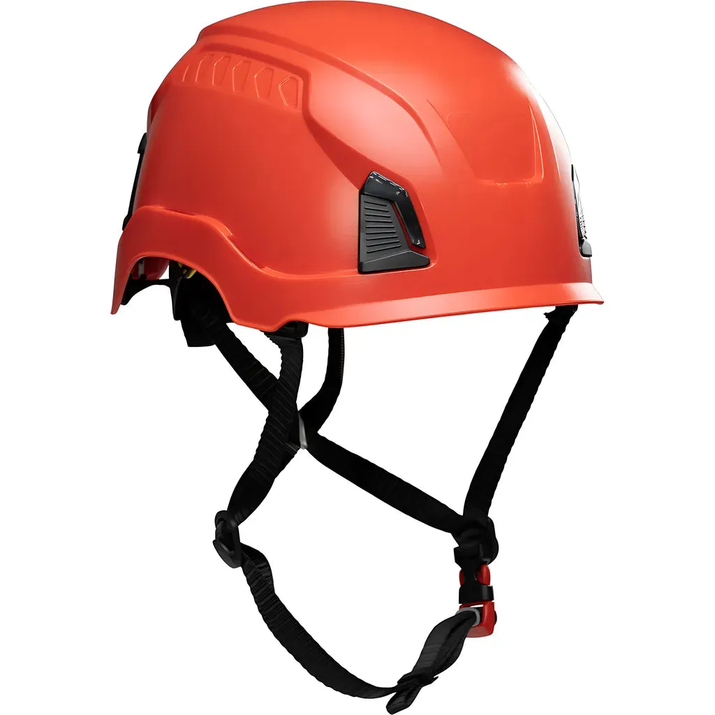 PIP 280-HP1491RM-15 Industrial Climbing Helmet with Mips Technology, ABS Shell, EPS Foam Impact Liner, HDPE Suspension, Wheel Ratchet Adjustment and 4-Point Chin Strap