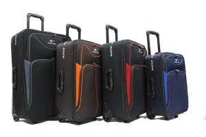 Robust Softside Expandable Fabric Luggage with 2 Cart Wheels