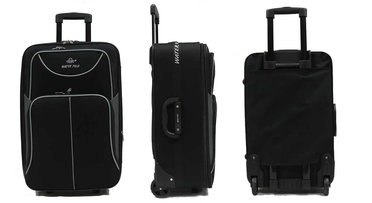 Robust Softside Expandable Fabric Luggage with 2 Cart Wheels