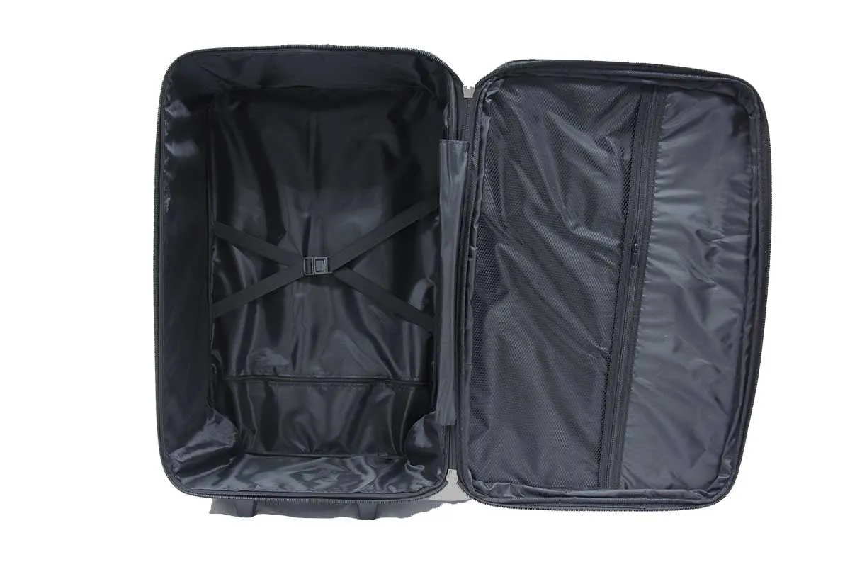 Robust Softside Expandable Fabric Luggage with 2 Cart Wheels