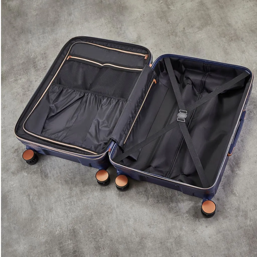 Rock Mayfair 3 Piece Hardsided Exp Luggage - Navy