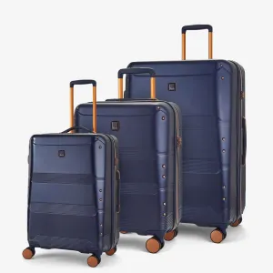 Rock Mayfair 3 Piece Hardsided Exp Luggage - Navy