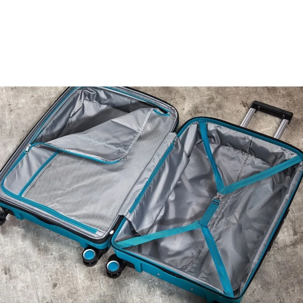 Rock Sunwave 54cm Carry On Hardsided Luggage - Blue