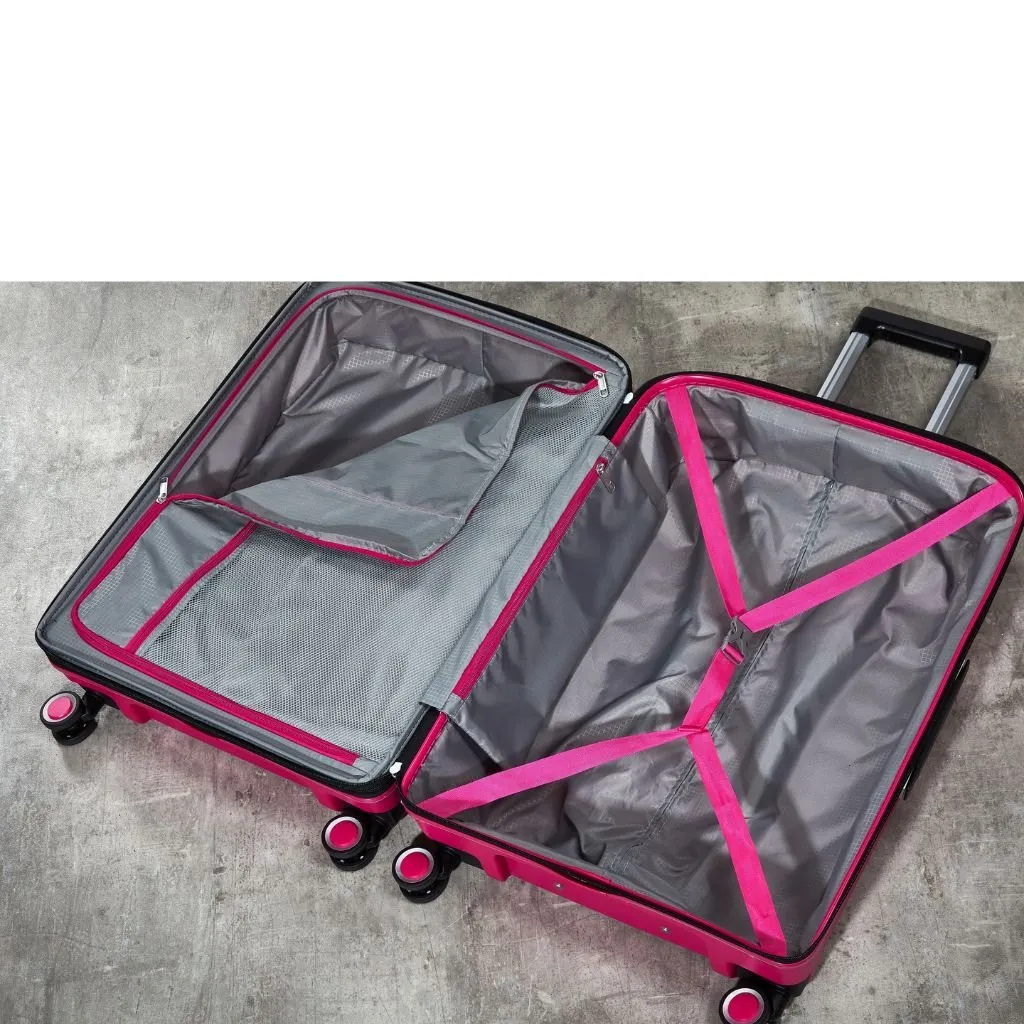 Rock Sunwave 54cm Carry On Hardsided Luggage - Pink