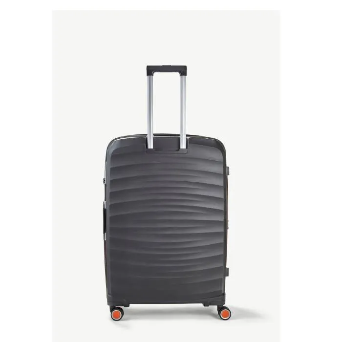 Rock Sunwave Expandable Spinner Large Suitcase 79cm - Charcoal