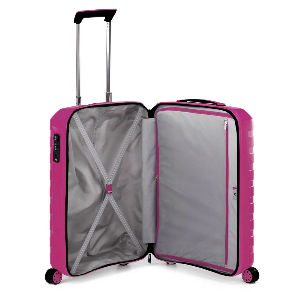 Roncato Box Sport 2.0 Carry On 55cm Lightweight 2.2Kg Suitcase - Magenta