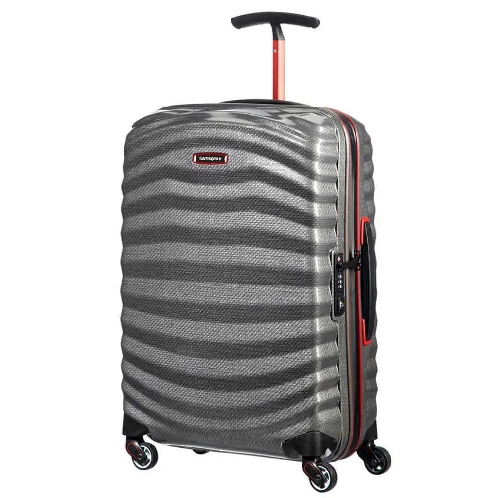 Samsonite Lite-Shock Sport Small/Cabin 55cm Suitcase - Eclipse Grey/Red