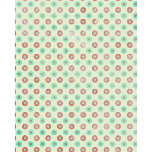 Seafoam & Pink Polka Dots Printed Backdrop