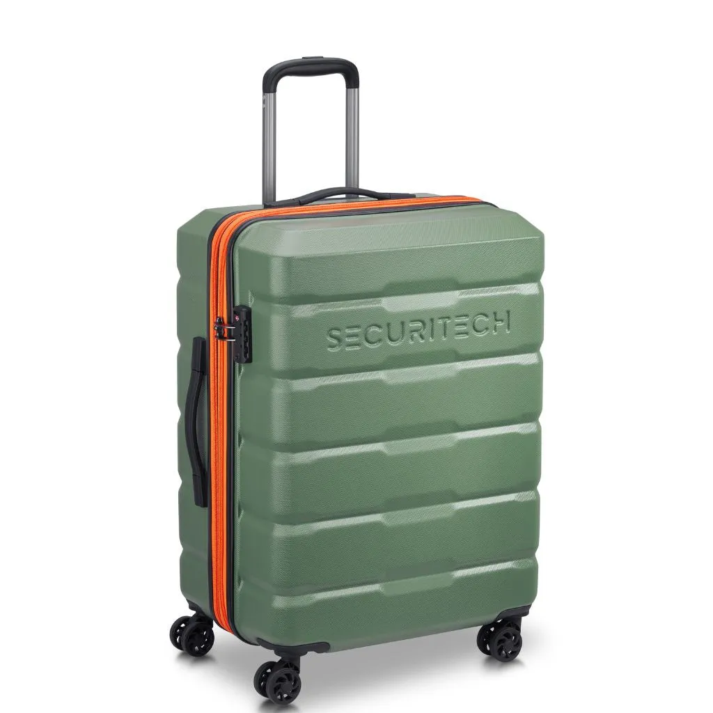 Securitech By Delsey Citadel 65cm Medium Exp Hardsided Luggage - Green