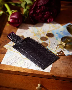 St Tropez Black Matte Luggage Tag