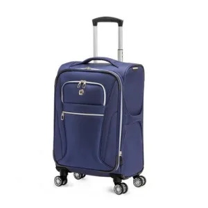 SWISSGEAR 20" Carry On Suitcase Softside 8-Wheel Spinner Luggage, Deep Navy Blue