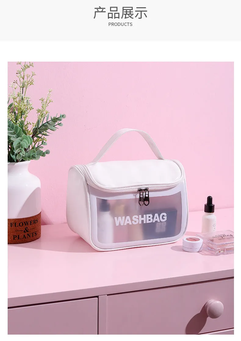 TRANSPARENT TRAVEL COSMETIC BAG