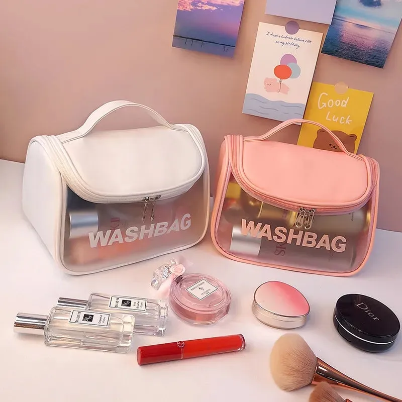 TRANSPARENT TRAVEL COSMETIC BAG