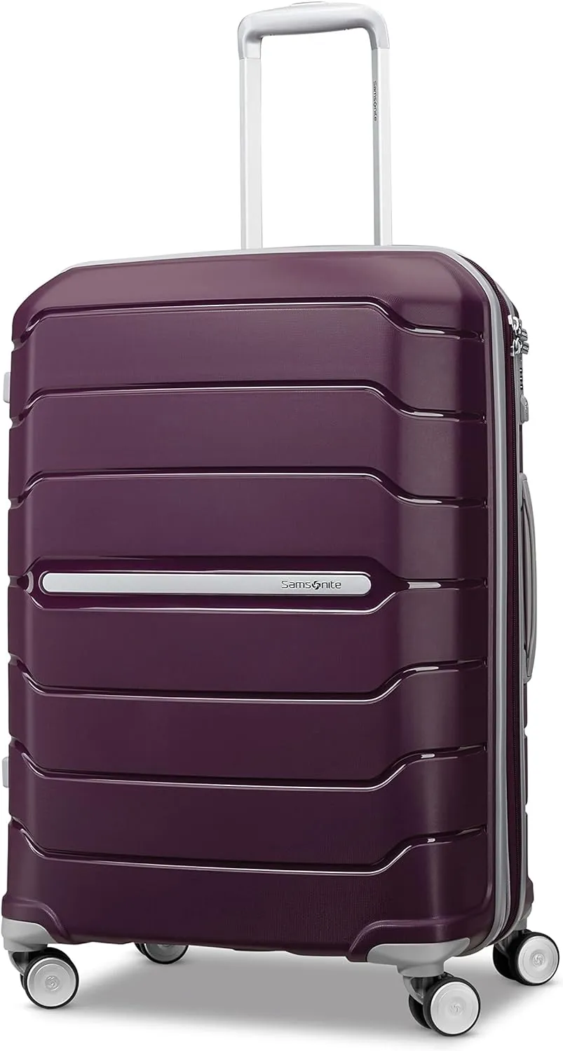 Travel Luggage, Expandable with Double Spinner Wheels