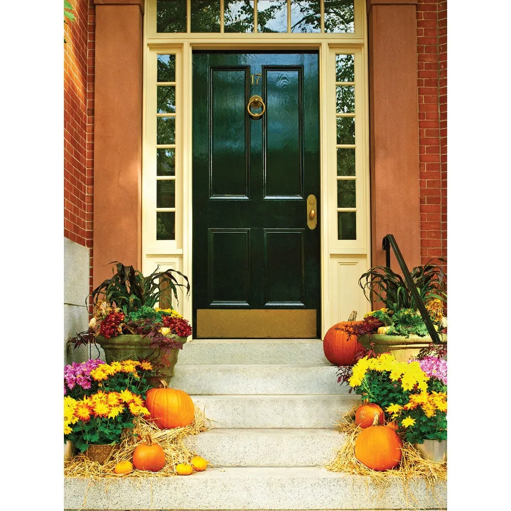 Trick or Treat Door Printed Backdrop