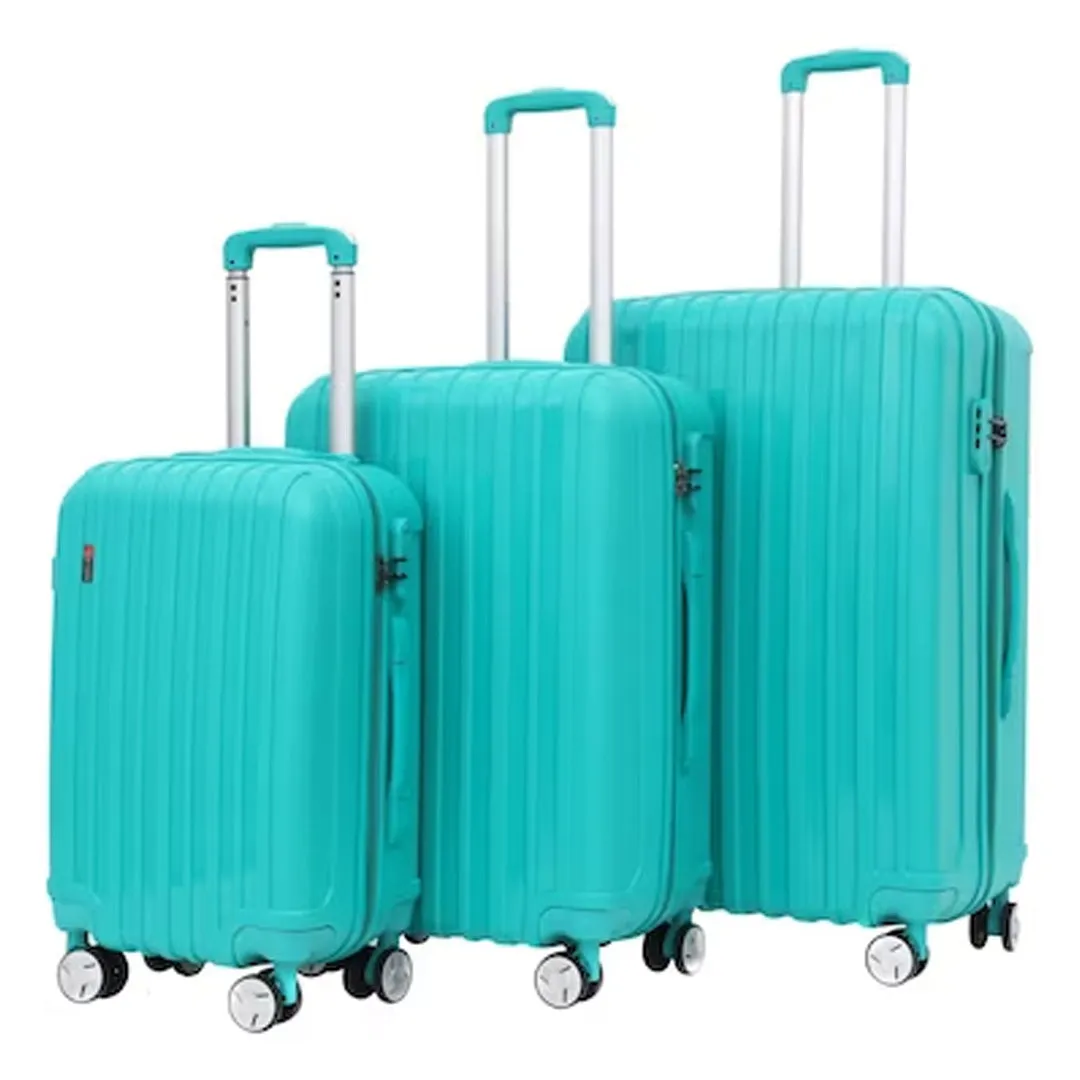 VIP Oakland 4 Wheel Hard Casing Luggage Trolley 55 69 79.5 Teal