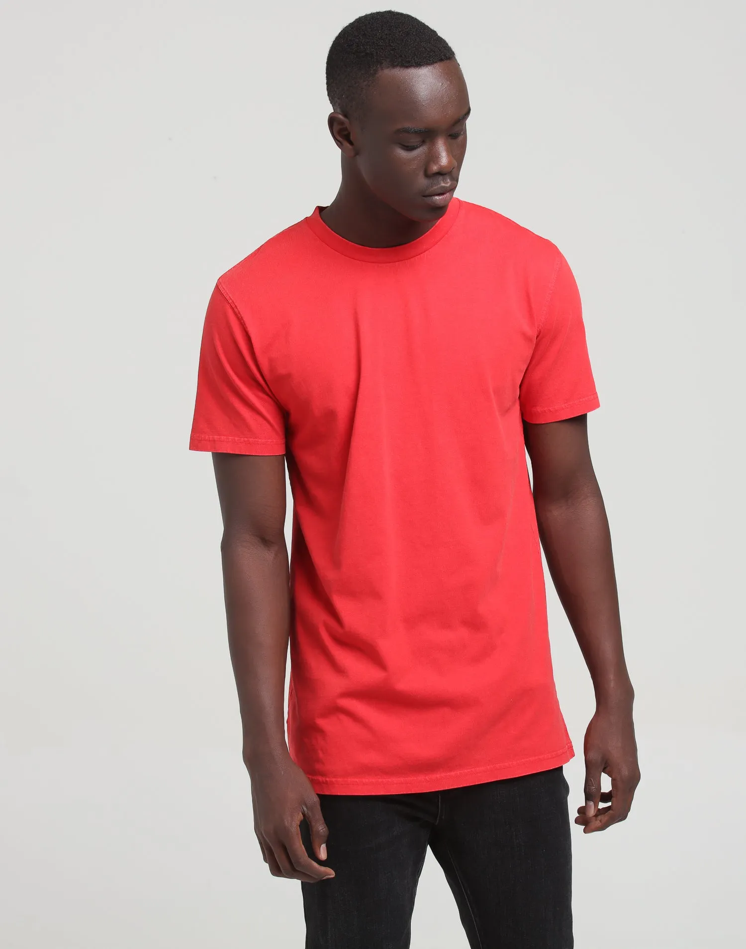 Well Made Standard Issue Tee Red Acid Wash