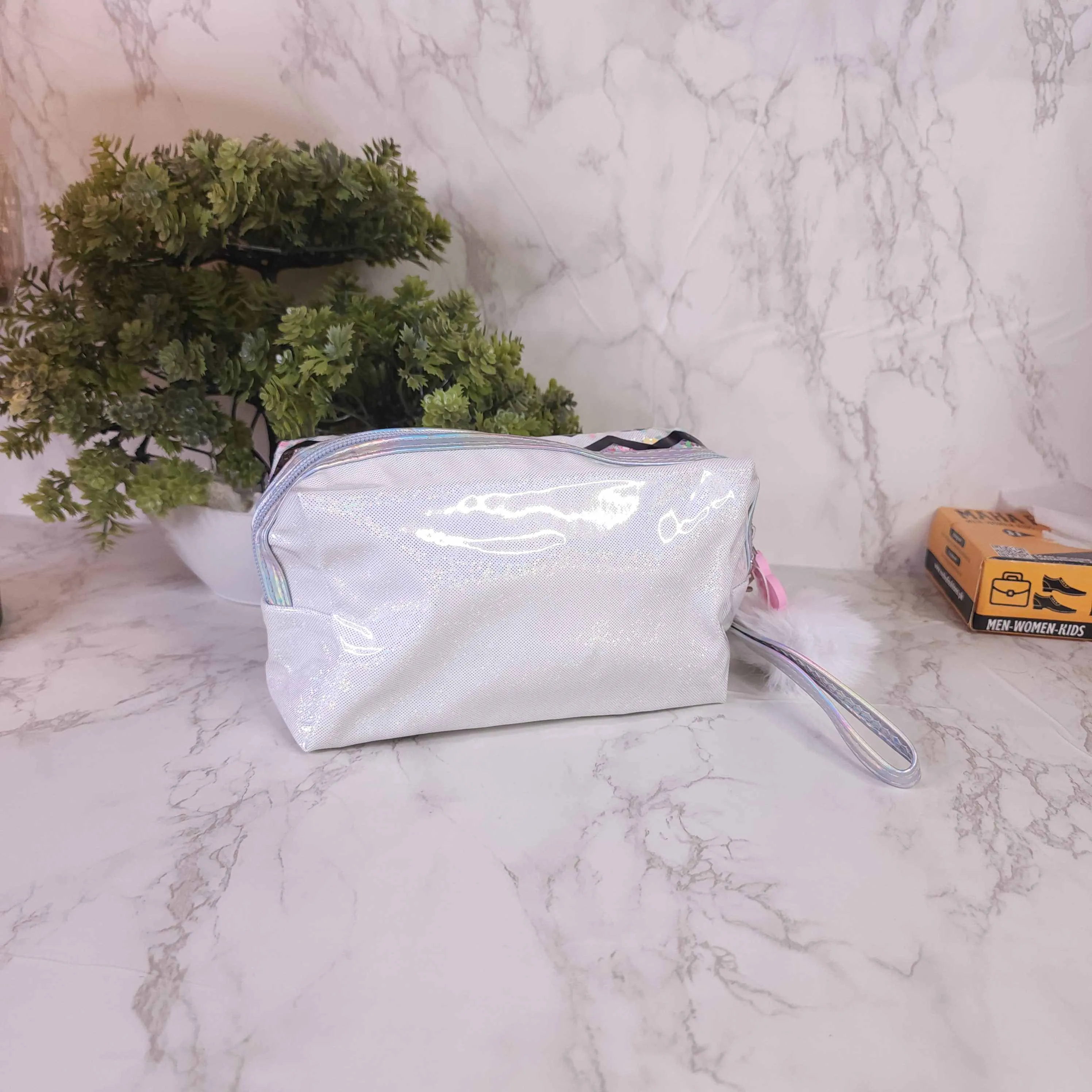 White Cosmetic Pouches