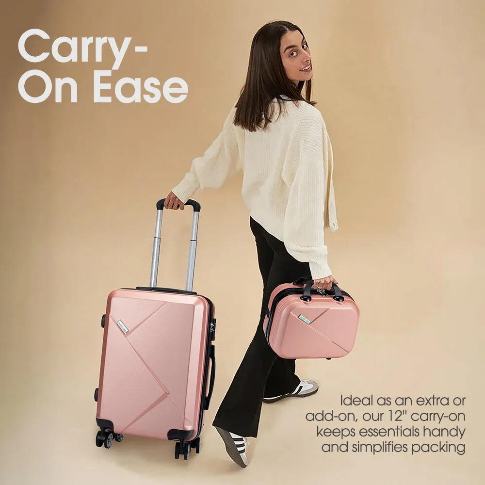 ZUNI 2PCS Luggage Suitcase Trolley Set Travel TSA Lock Storage Hard Case Pink